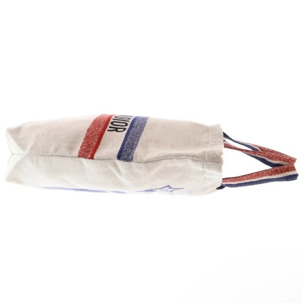 Dior Cream, Blue and Red Canvas Tote Bag, Exclusive Edition, Made in Italy - Picture 6 of 8